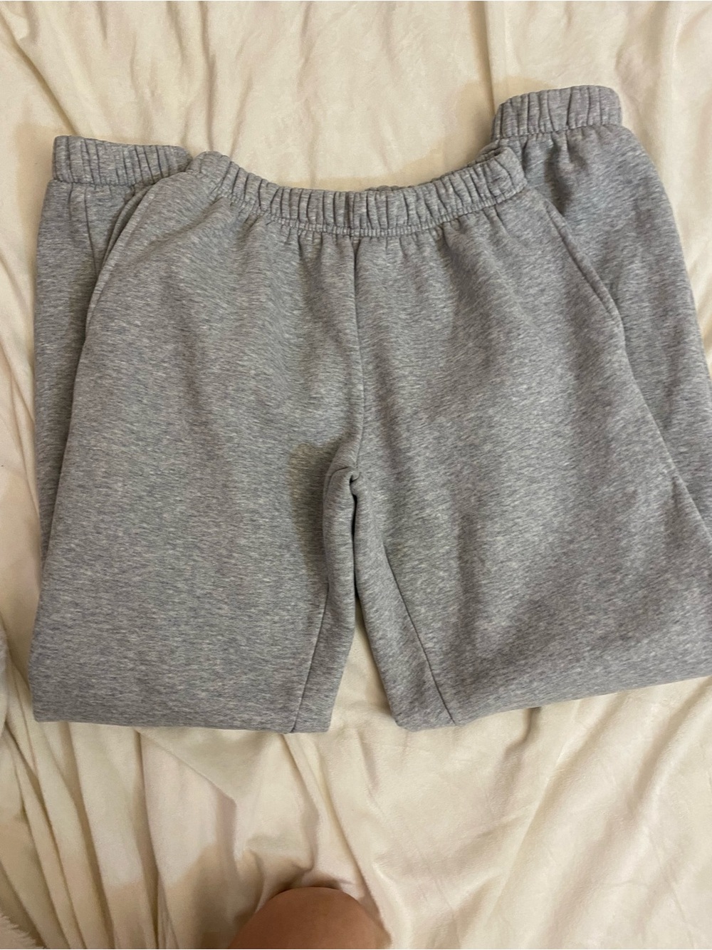 Edikted Grey Track Shorts with Elastic Waist